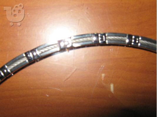 ανδρικη αλυσιδα λαιμου ατσαλι stainless steel τυπου χειροπεδας...